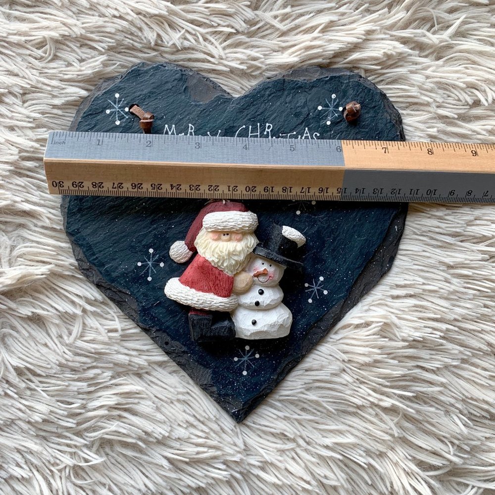 SANTA & SNOWMAN WALL HANGING - Picture 6 of 7